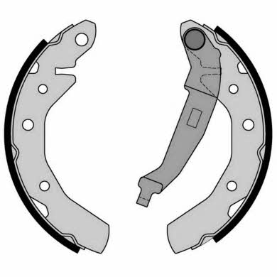 Колодки тормозные барабанные, комплект Brembo S 10 517