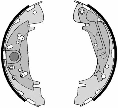 Колодки тормозные барабанные, комплект Brembo S 11 504