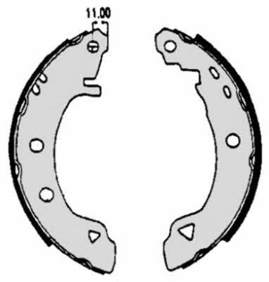 Колодки тормозные барабанные, комплект Brembo S 23 508