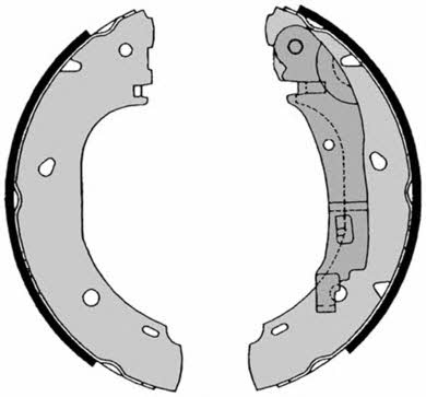 Колодки тормозные барабанные, комплект Brembo S 23 525