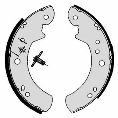 Колодки тормозные барабанные, комплект Brembo S 24 512