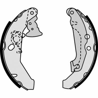 Колодки тормозные барабанные, комплект Brembo S 24 518