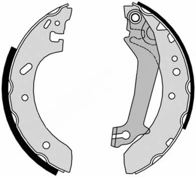 Колодки тормозные барабанные, комплект Brembo S 24 526