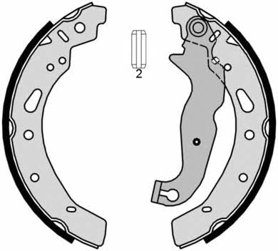 Колодки тормозные барабанные, комплект Brembo S 24 540