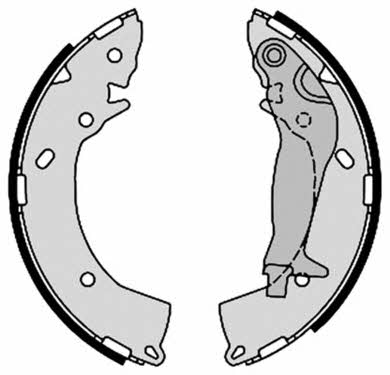 Колодки тормозные барабанные, комплект Brembo S 30 519