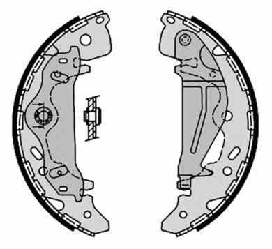Колодки тормозные барабанные, комплект Brembo S 30 521