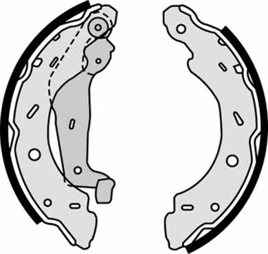 Колодки тормозные барабанные, комплект Brembo S 50 504