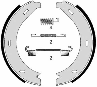 Колодки тормозные стояночного тормоза Brembo S 50 517
