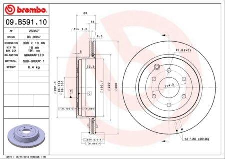 Купить Brembo 09B59110 – отличная цена на EXIST.UA!