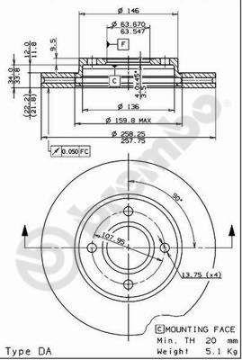 Купить Brembo 09780611 – отличная цена на EXIST.UA!