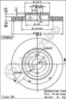 Купить Brembo 09493911 – отличная цена на EXIST.UA!