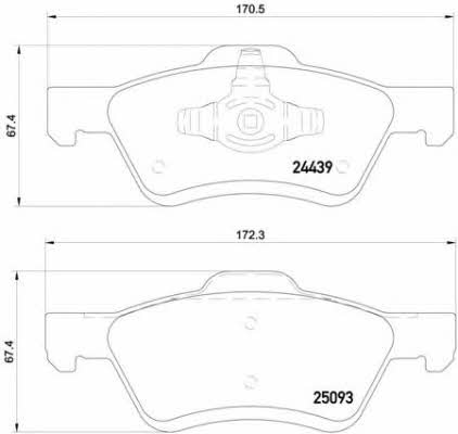 Купить Brembo P 24 159 по низкой цене в Украине!