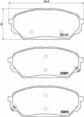 Купить Brembo P 30 071 по низкой цене в Украине!