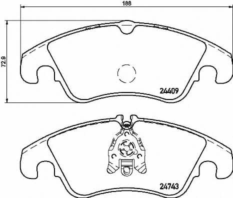 Купить Brembo P 24 161 по низкой цене в Украине!