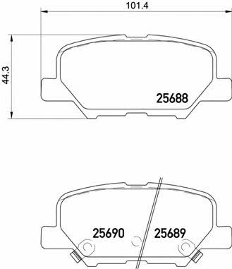 Купить Brembo P61111 – отличная цена на EXIST.UA!