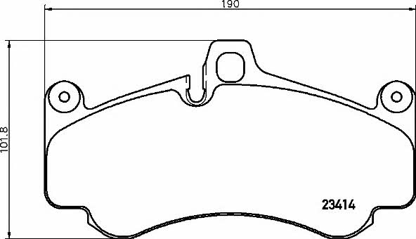 Тормозные колодки дисковые, комплект Brembo P 65 032