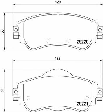 Купить Brembo P 61 105 по низкой цене в Украине!
