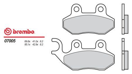 07005 Brembo Колодки гальмівні, комплект
