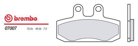 07007 Brembo Тормозные колодки дисковые, комплект