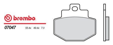 07047 Brembo Тормозные колодки дисковые, комплект