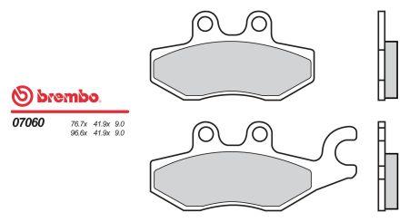 07060 Brembo Колодки гальмівні, комплект