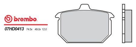 07HD0413 Brembo Тормозные колодки, комплект
