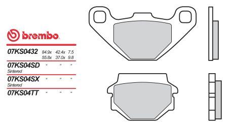 07KS04SD Brembo Тормозные колодки, комплект