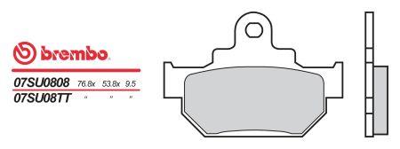 07SU08TT Brembo Колодки гальмівні, комплект
