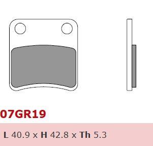 07GR19CC Brembo Тормозные колодки, комплект