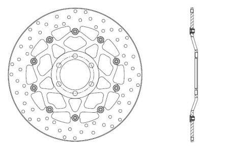 78B40815 Brembo Диск тормозной