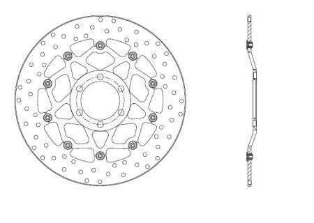 78B40824 Brembo Диск тормозной