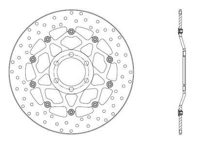 78B40817 Brembo Диск тормозной