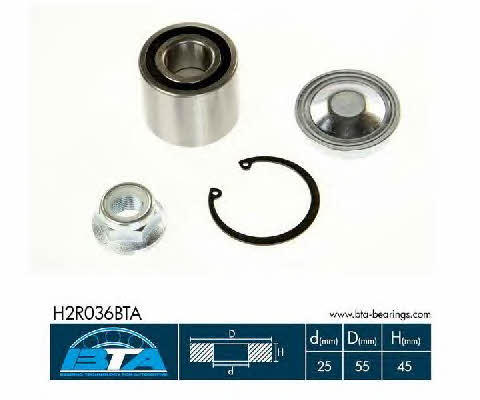 Подшипник задней ступицы колеса, комплект BTA H2R036BTA