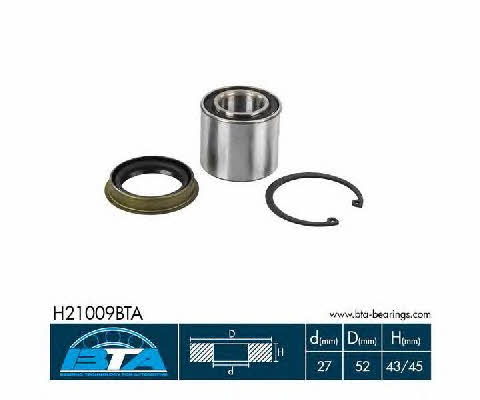 Подшипник ступицы колеса, комплект BTA H21009BTA