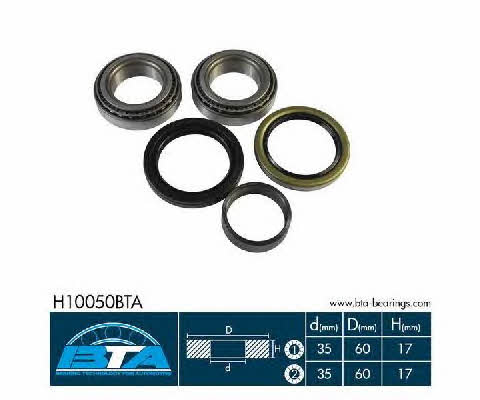 Подшипник передней ступицы колеса, комплект BTA H10050BTA