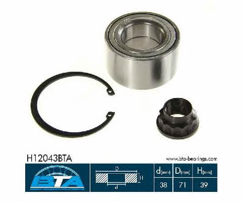 Подшипник ступицы колеса, комплект BTA H12043BTA