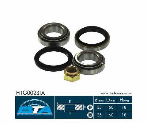 Подшипник передней ступицы колеса, комплект BTA H1G002BTA