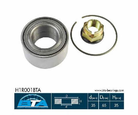 Подшипник передней ступицы колеса, комплект BTA H1R001BTA