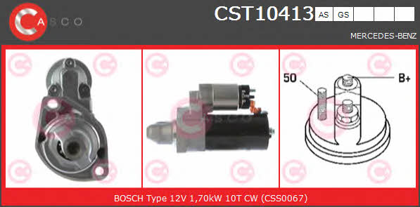 Casco CST10413AS Стартер CST10413AS: Купити в Україні - Добра ціна на EXIST.UA!