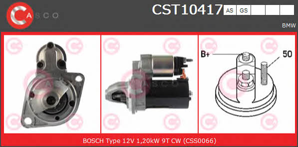 Casco CST10417GS Стартер CST10417GS: Купити в Україні - Добра ціна на EXIST.UA!