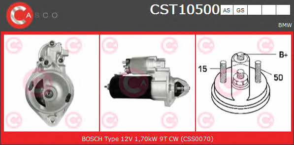 Casco CST10500AS Стартер CST10500AS: Купити в Україні - Добра ціна на EXIST.UA!
