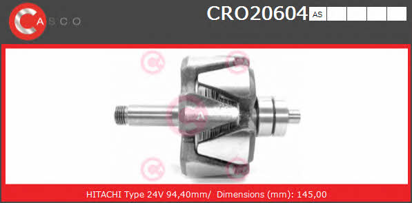 Casco CRO20604AS Ротор генератора CRO20604AS: Купити в Україні - Добра ціна на EXIST.UA!