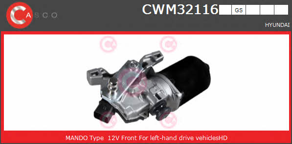 Casco CWM32116GS Мотор склоочисника CWM32116GS: Купити в Україні - Добра ціна на EXIST.UA!