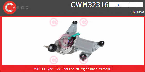 Casco CWM32316GS Мотор склоочисника CWM32316GS: Купити в Україні - Добра ціна на EXIST.UA!