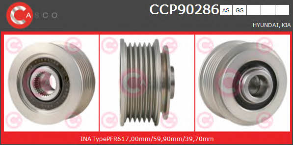 Casco CCP90286GS Шків генератора CCP90286GS: Купити в Україні - Добра ціна на EXIST.UA!