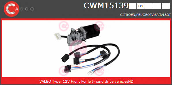 Casco CWM15139GS Мотор склоочисника CWM15139GS: Купити в Україні - Добра ціна на EXIST.UA!