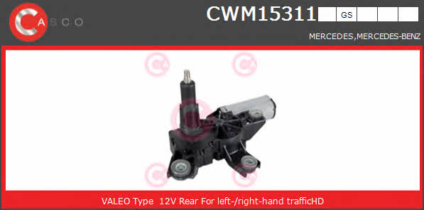 Casco CWM15311GS Мотор склоочисника CWM15311GS: Купити в Україні - Добра ціна на EXIST.UA!