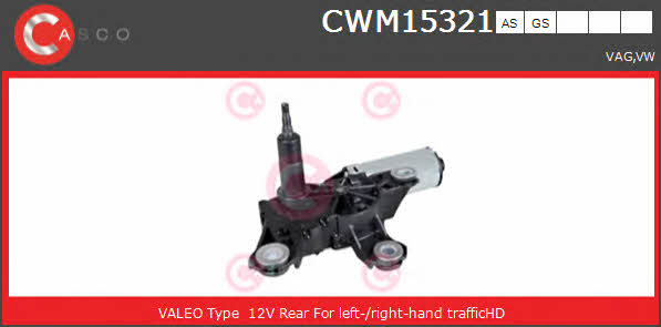 Casco CWM15321AS Мотор склоочисника CWM15321AS: Приваблива ціна - Купити в Україні на EXIST.UA!