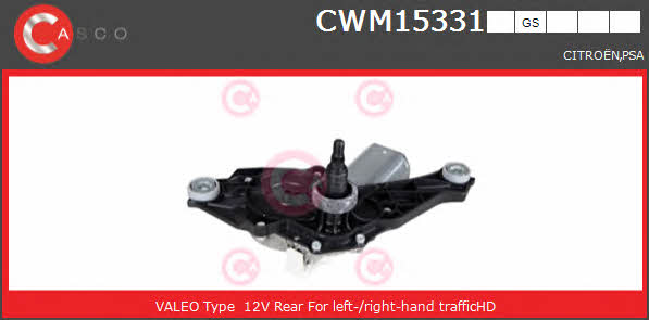 Casco CWM15331GS Мотор склоочисника CWM15331GS: Купити в Україні - Добра ціна на EXIST.UA!