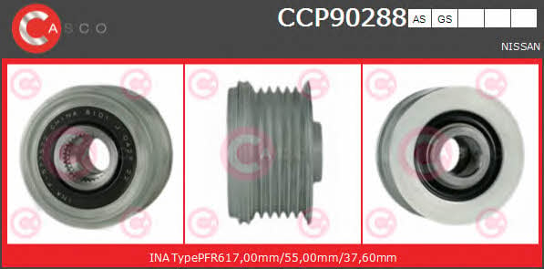 Casco CCP90288AS Шків генератора CCP90288AS: Купити в Україні - Добра ціна на EXIST.UA!